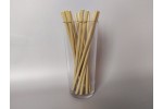 Трубочки для напоїв паперові (d=6mm, l=197mm, крафт) (200 шт.) 
