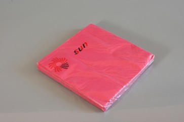 Серветки 3-шарові (насичений колір, малиновий) (20 шт.)