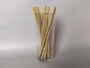 Трубочки для напоїв паперові (d=6mm, l=197mm, крафт) (200 шт.) 