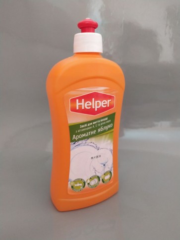 Засіб для миття посуду ТМ "HELPER" "Ароматне яблуко" (500 г)