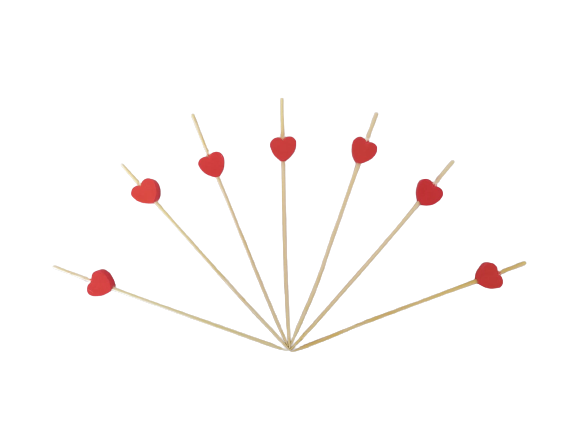 Шпажка «Серце червоне» (100 шт.)