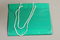 Пакет міцний зі шнурковою ручкою зелений