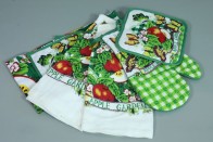 Комплект кухонний (5 предметів, бавовна)