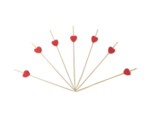 Шпажка «Серце червоне» (100 шт.)