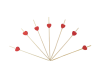 Шпажка «Серце червоне» (100 шт.)