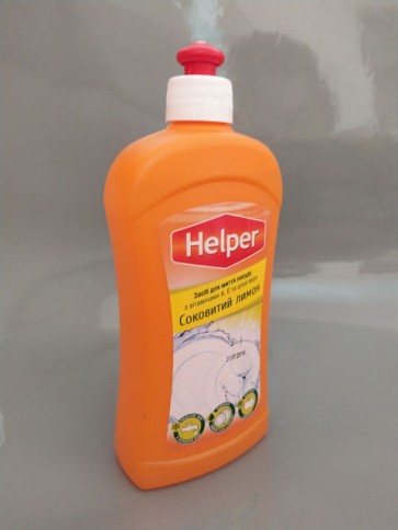 Засіб для миття посуду ТМ "HELPER" "Соковитий лимон" (500 г)