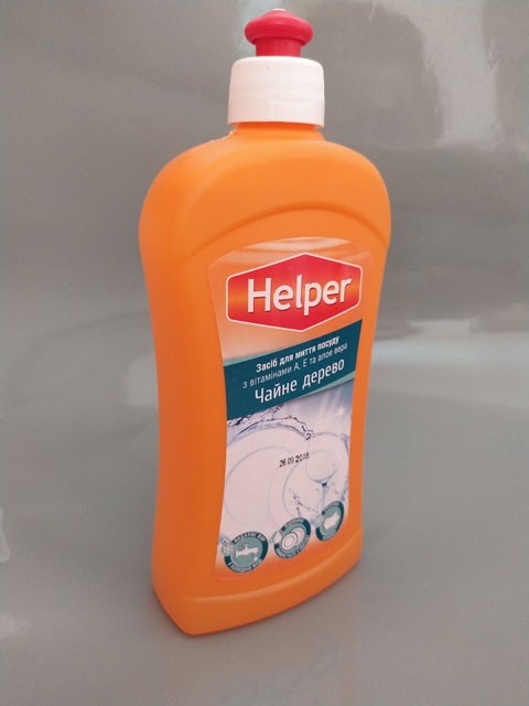 Засіб для миття посуду ТМ "HELPER" "Чайне дерево" (500г)