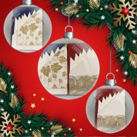 Набір святковий (скатертина - 1 шт., серветки - 6 шт.)