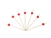 Шпажка «Серце червоне» (100 шт.)