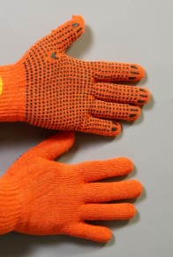 Рукавиці робочі з матерії оранжеві (2 шт.)