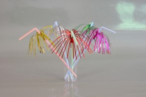 Flexible drinking straws «palm» (d=5mm, l=240mm) (50 pcs.)